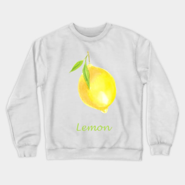 Lemon Crewneck Sweatshirt by katerinamk